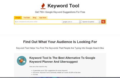 herramientas 7 keyword tool io