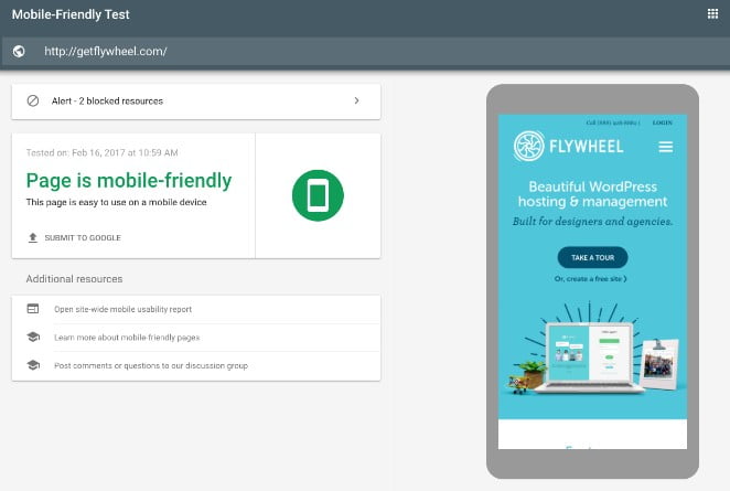 herramientas 3 make wordpress site mobile friendly test